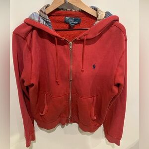 Ralph Lauren light on Red Jacket with Plaid Interior men’s size M